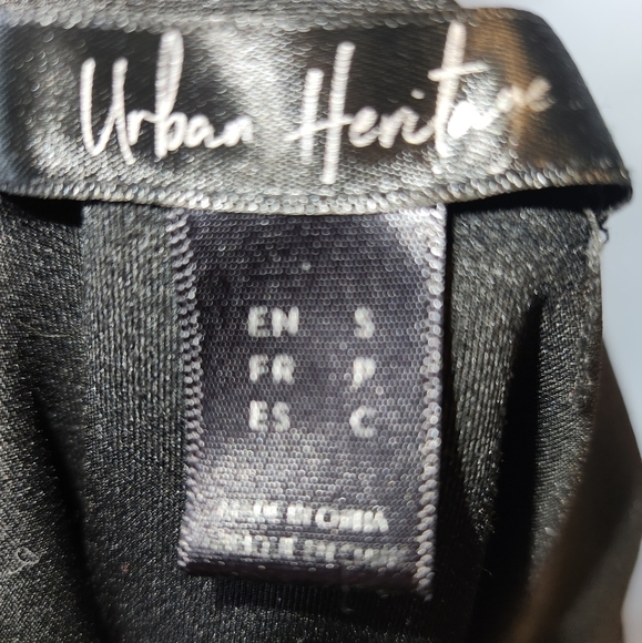 Urban Heritage Black Bodysuit Size Small - Picture 2 of 7